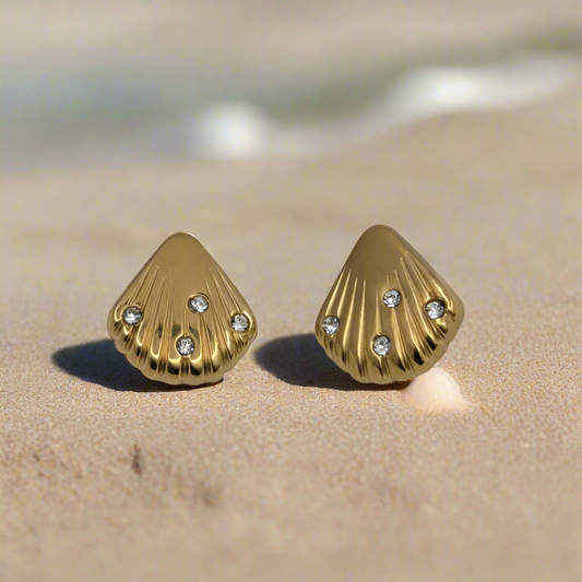 Studded Shell Earrings