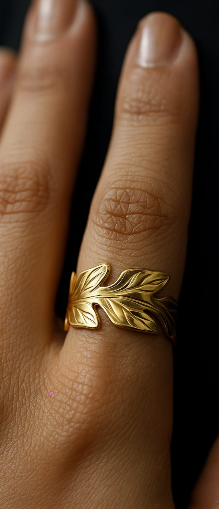 Harmony leaf ring