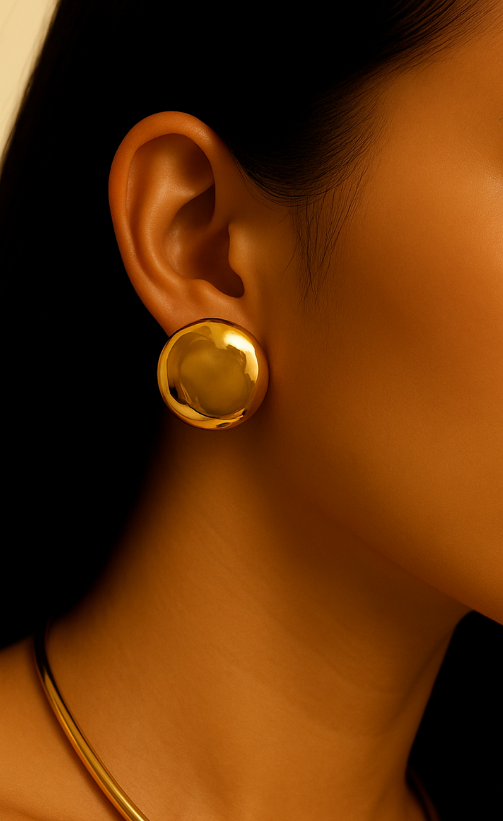 Golded Blob Earrings
