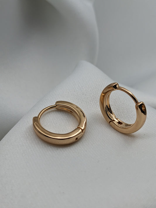 Basic Rose Gold Hoops