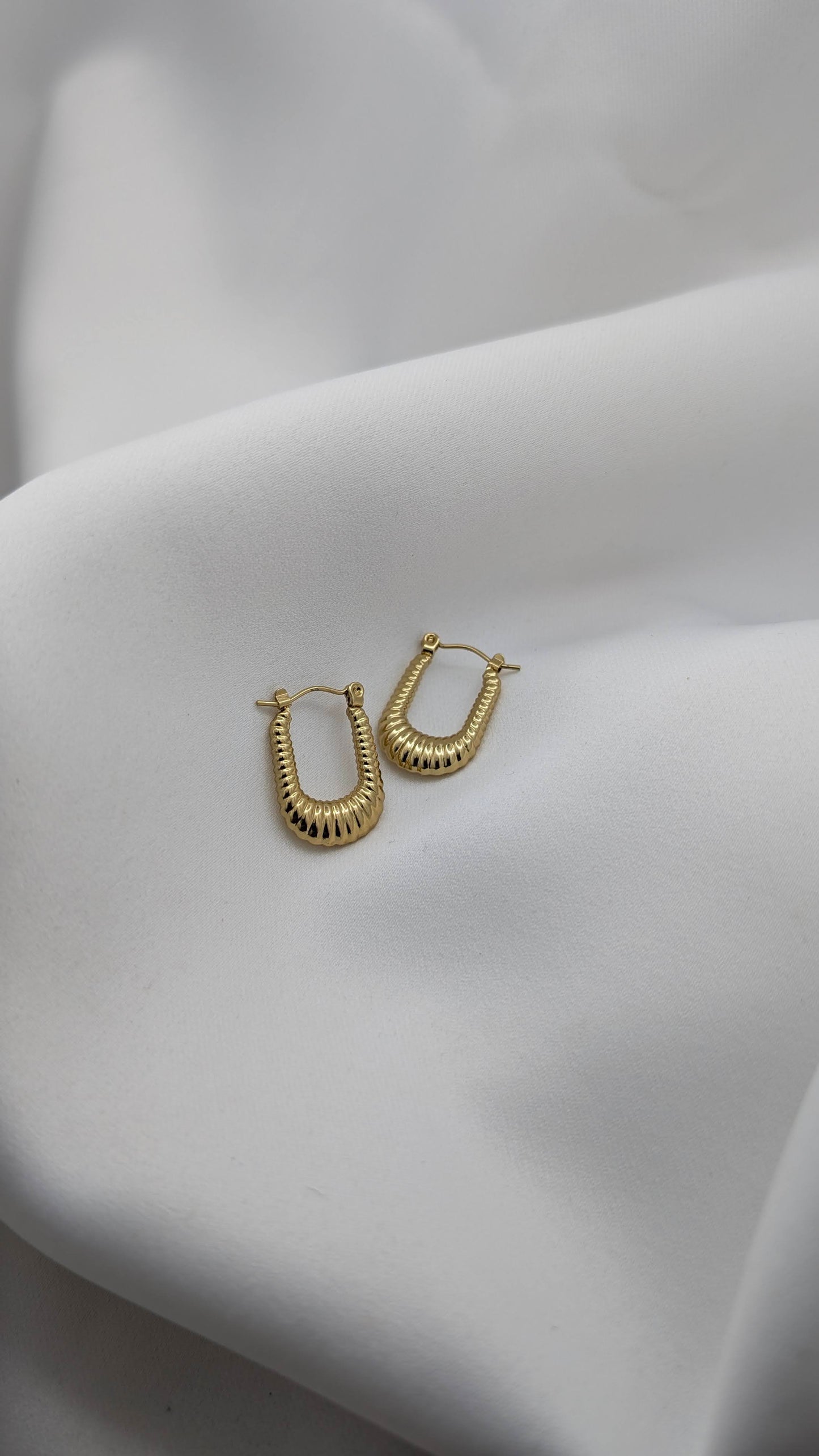 Golden U Hoops