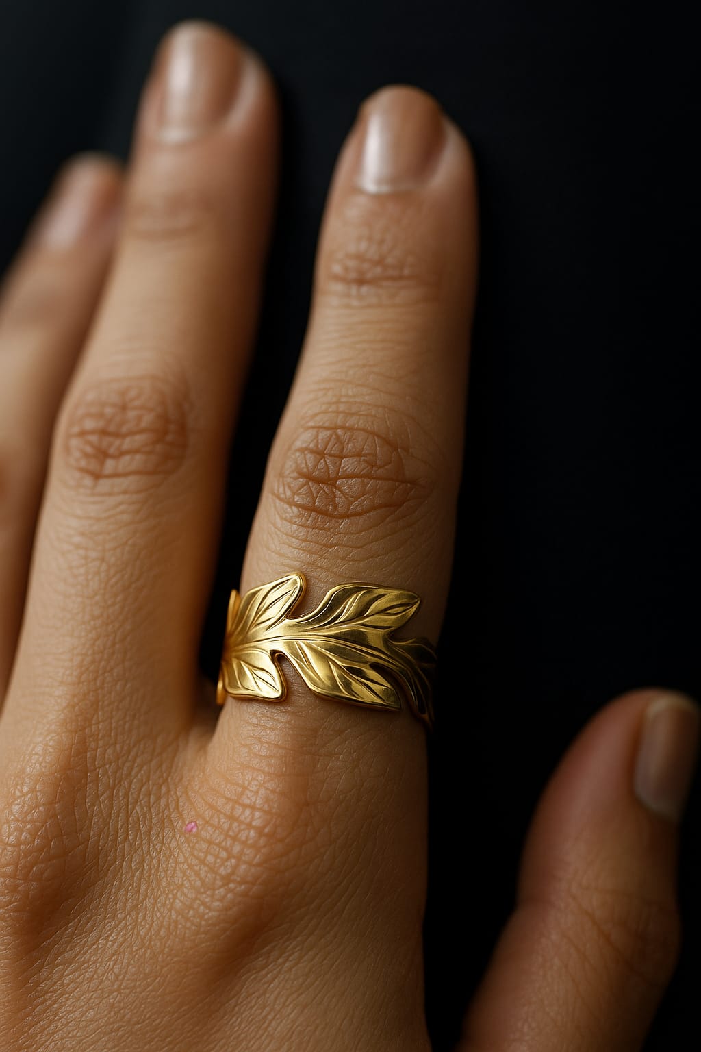Harmony leaf ring