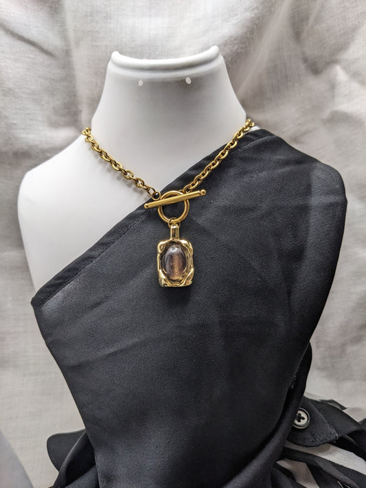 Brown Stone Necklace