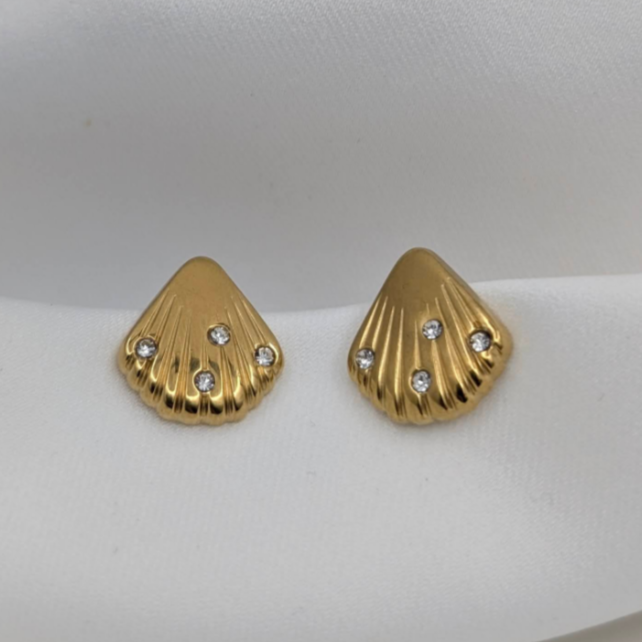 Studded Shell Earrings