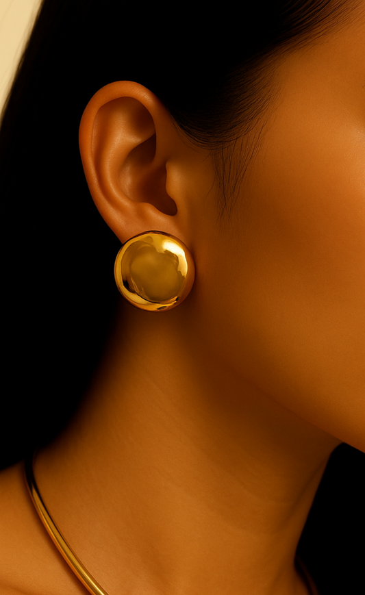 Golded Blob Earrings