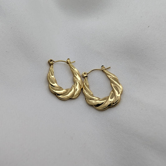 Luminous Twirl Hoops