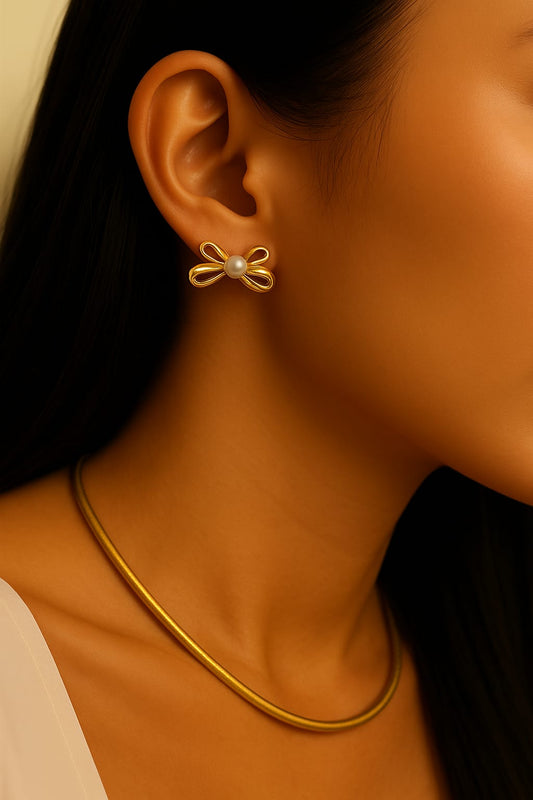 Luxe Bow Studs