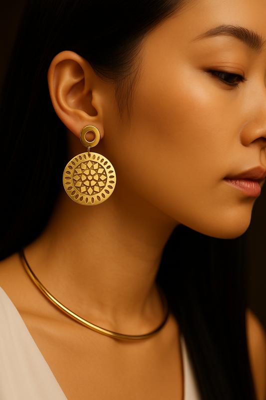 Aurora Disc Earrings