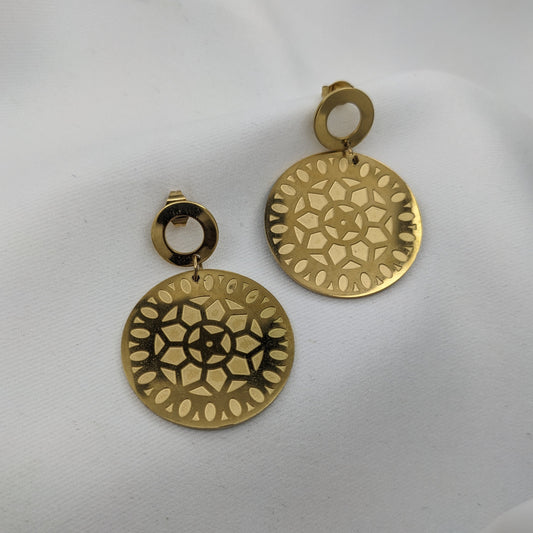 Aurora Disc Earrings