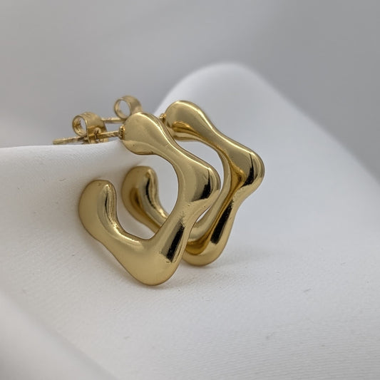 Puffy Square Hoops